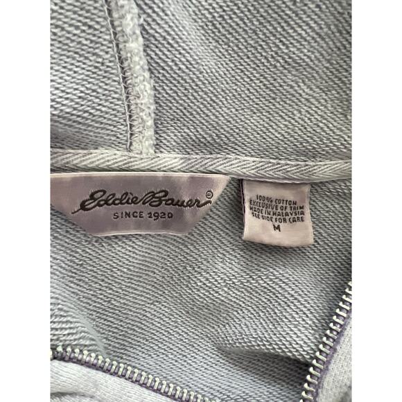 Eddie Bauer Hoodie Full Zip Jacket Women's Mediuim Purple Long Sleeve Pockets - Picture 3 of 3
